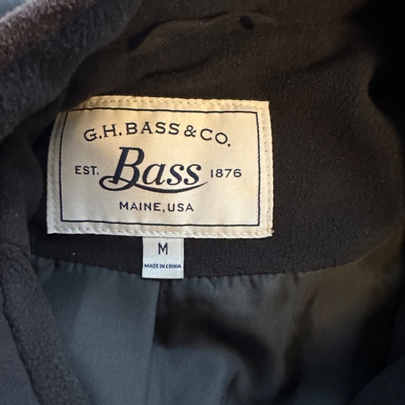 *G.H. BASS & CO.* Black x Brown Button Down Vest Jacket Size Medium - Picture 7 of 8